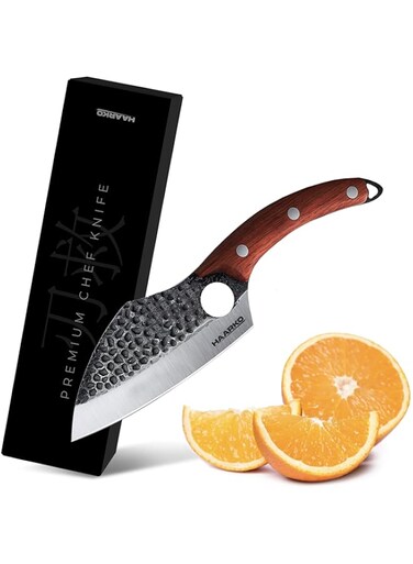 Haarko Kitchen Chef Knife   The Japanese Inspired Chef&rsquo;s Knife That Will Transform Your Life   Professional Viking Stainless Steel Huusk Super Sharp Boning Knife for Meat Cutting, Home or Camping