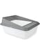 ALL FOR PAWS Go Fresh - High Back Cat Litter Box Small - Grey