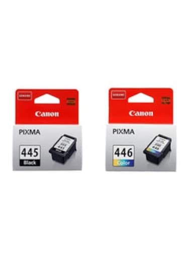 Pack of 2 Canon Pixma 445/446 Ink Cartridge Set Black &amp; Tri Colour