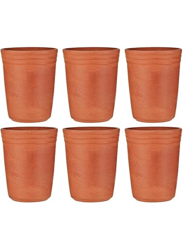 Harmony Glass Set, 250 ml - 6 Pieces, Brown