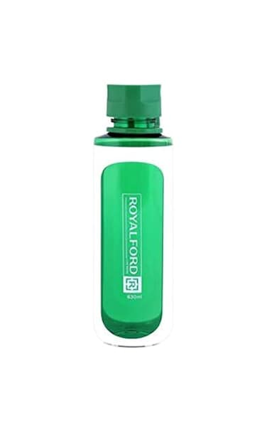 Royalford 630ml Water Bottle - Reusable Water Bottle Wide Mouth with Hanging Clip   Printed Bottle   Perfect while Travelling, Camping, Trekking &amp; More