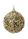 Kaemingk Bauble Foam Beads And Sequins Gold 8cm