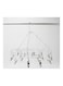 Stainless Steel Round Shaped Clothes Hanger Silver 34.5cm