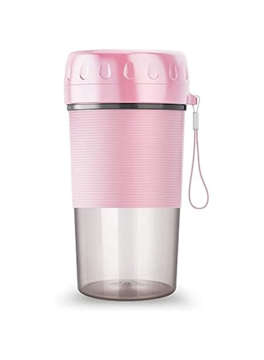 YFJLOVE Portable Electric Juicer Small Fruit Cup Food-Blender Mini Food Processor 300ML Blender Electric Kitchen Mixer Juicer Fruit Cup (Color : Pink)