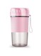 YFJLOVE Portable Electric Juicer Small Fruit Cup Food-Blender Mini Food Processor 300ML Blender Electric Kitchen Mixer Juicer Fruit Cup (Color : Pink)