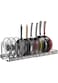 Expandable Pot Lid Organizer Holder with 10 Adjustable Compartment Cookware Plate Rack for Kitchen Cabinet