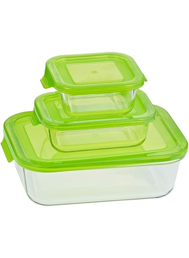 Taliona Boro Rectangular Food Container Set - Green