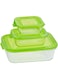 Taliona Boro Rectangular Food Container Set - Green