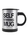 Stirring Coffee Cup With Lid Black/Silver
