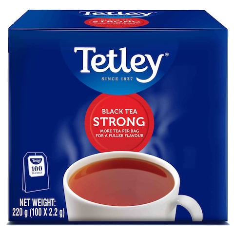 Tetley Strong Black Tea Bags 100 Tea Bags