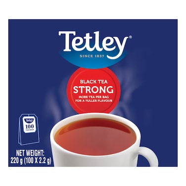 Tetley Strong Black Tea Bags 100 Tea Bags
