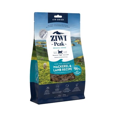 ZiwiPeak Air Dried Mackerel &amp; Lamb Recipe Cat Food 400G