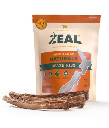 Zeal Free Range Naturals Spare Ribs Dog Treats 500G