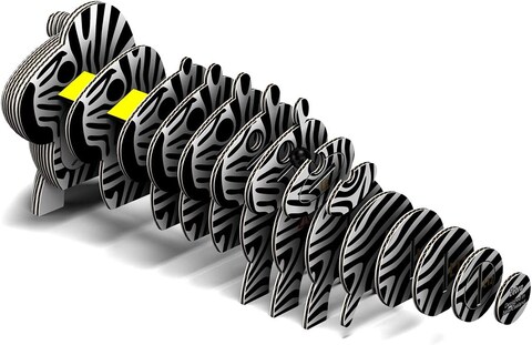 EUGY 3D ZEBRA PUZZLE