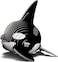 EUGY 3D Orca Paper Puzzle &ndash; Eco-Friendly DIY Cardboard Killer Whale Model Kit, Educational &amp; Decorative Craft for Kids &amp; Adults