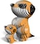 EUGY 3D Meerkat Paper Puzzle &ndash; Eco-Friendly DIY Cardboard Meerkat Model Kit, Educational Craft &amp; Collectible for Kids &amp; Adults
