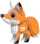 EUGY 3D RED FOX PUZZLE