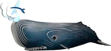 EUGY Sperm Whale 3D Puzzle, 24 Piece Eco-Friendly Educational Learning Puzzles for Kids 6+