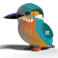 EUGY 3D KINGFISHER PUZZLE