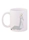Printed Ceramic Coffee Mug White/Grey