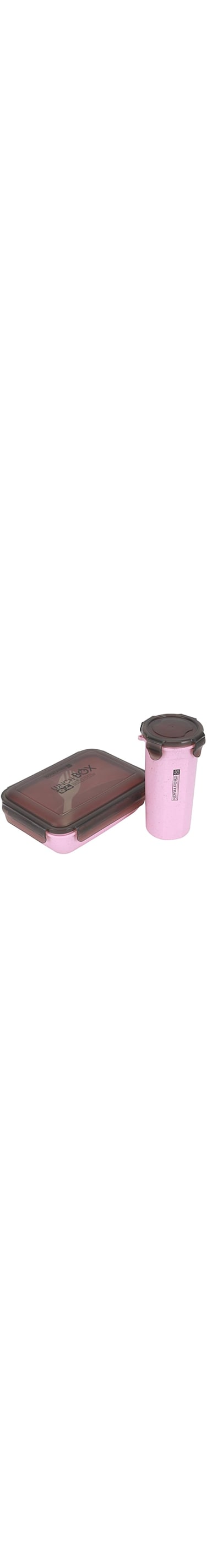 Royalford 800ml and 500ml Lunch Box with Water Bottle RF12177 Plastic Tiffin Set with Spoon Perfect for Schools, Offices Durable and Leak-Proof Construction