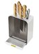 Universal Knife Block Holder Detachable Knife Block Storage Organizer Holders with Slots for Scissors and Sharpening Easy Cleaning Unique Design Protect Blades Holds up to 12 Knives White