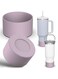 2 pack Silicone Boot For Stanley Quencher Tumbler 30 oz 40 oz, Bottom Boot for Stanley IceFlow Flip 30 20 oz, Protector Sleeve for Water Bottle 12-24oz (Purple)