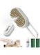 QUEENADA Cat Brush - Steam Cat Brush, Cat Grooming Massage Brush, Self-Cleaning Pet Hair, Pet Comb Steamy Brush for Cat and Dog, Self Cleaning Cat Steam Brush for Massage (White)