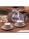 Moroccan Pattern Coffee Cup and Saucer Set&iuml;&frac14;&OElig;two mugs with two saucers and two spoons, home gift, Gift Box