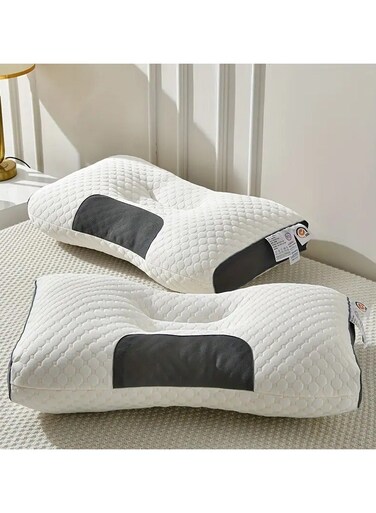 2pc Ergonomic Thin Neck Pillow, For Occipital And Orthopedic Neck Pillows, Helping To Sleep And Soothe The Neck Pillow Core Bedding