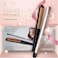 PrecisionWare Enzo EN-3860 Keratin Protect Hair Straightener - Professional Ceramic Flat Iron With Adjustable Temperature &amp; Anti-Frizz Technology - Intl Version-(Golden)
