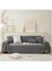 KAISUN Sofa Cover 1/2/3/4-Seater L-Shaped Sofa Couch Cover Corner Sofa Use on Both Sides Chenille Sofa Throws Universal Protection for Sofa Furniture (Colour: Dark Grey, Size: 180 x 130 cm)
