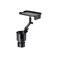 2-in-1 Adjustable Car Cup Holder with Rotating Tray