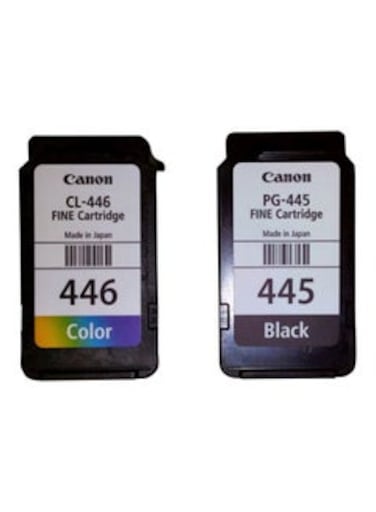 Pack of 2 Canon Pixma 445/446 Ink Cartridge Set Black &amp; Tri Colour
