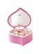 SKEIDO Heart Shaped Dancing Ballerina Music Box Musical Jewelry Box Girls Kids Eid Christmas Birthday Gift Music Box Pink (Heart)