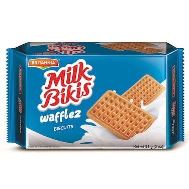 Britannia Milk Bikis Wafflez Biscuits, 85g