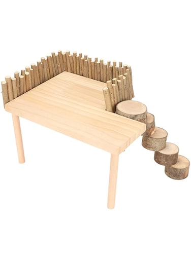 Cryfokt Multifunctional Wooden Hamster Climbing Hamster Climbing Sugar Glider Training Company