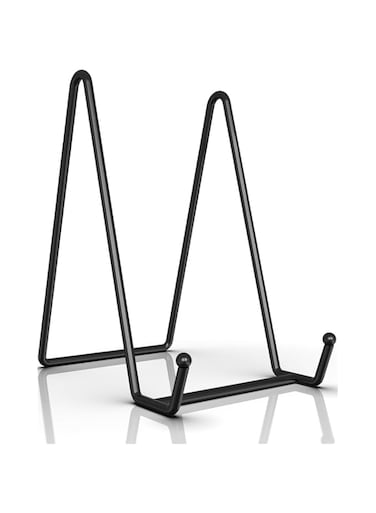 MAKINGTEC 2 Pack Plate Stands for Display, 6 Inch Metal Frame Holder Stand for Pictures Decorative Plates Books Photos Easels