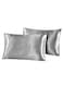 Queen Size Pillowcases Polyester Grey 20x30inch