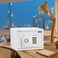 Rubik Digital Safe Box with Key and Password, A4 Document Size Safety Deposit Box For Home Office Shop RB25EA (25x35x25cm) White