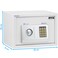 Rubik Digital Safe Box with Key and Password, A4 Document Size Safety Deposit Box For Home Office Shop RB25EA (25x35x25cm) White