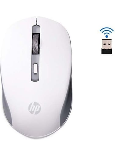 S1000 Plus Wireless USB Mouse, 2.4GHz Wireless Dongle, Up to 1600 DPI, Optical Sensor, Ambidextrous Design, Silent Clicks Black