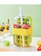 2 in 1 ice cube tray, press ice cube jug, press cold ice cube mold and jug, cool summer ice cube cup with lid and bucket, easy release silicone mold ice bottle for drinks, coffee, juice