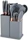 Kitchen Utensil Sets   Little Kitchen Utensils Set Silicone Gel Tools With Wooden Handle, Cooking Utensils Set 19 Pieces For Home Cooks
