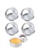 XZJMY 5 Pack Non-Stick Deep Aluminum Round Cake Pan With Removable Bottom,mini cake pan, round aluminum cake pan, used for family gatherings to bake mini cake pizza, quiche (5 Inch)