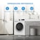 Midea 8 Kg Front Load Washer New Edition 1400 RPM Speed, Electromagnetic Door Lock MF110W80B/W-GCC