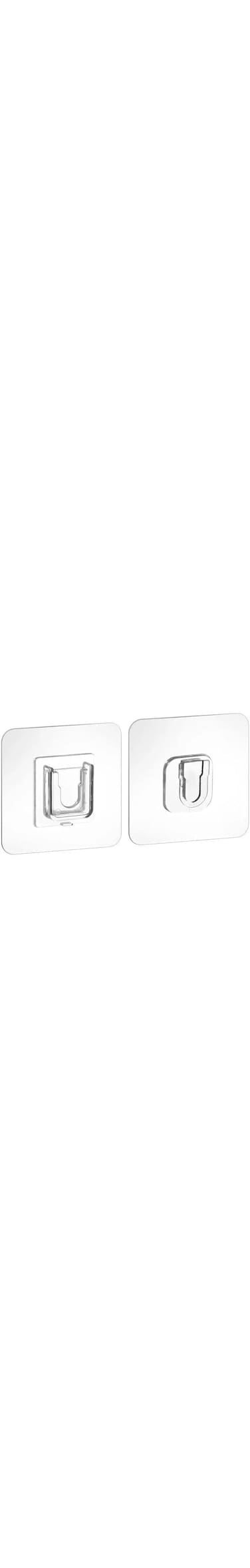 12pcs Adhesive Wall Hooks, Heavy Duty, Waterproof, and Reusable Double-Sided Hooks for Kitchen, Bathroom, Office No Drilling or Nails