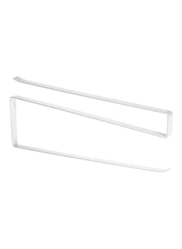 Cabinet Roll Tissue Rack White 27x11.5centimeter