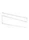 Cabinet Roll Tissue Rack White 27x11.5centimeter