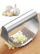Garlic Press Stainless Steel Garlic Crusher Presser Kitchen Garlic Rocker Food Grade Ginger Grater Chopper
